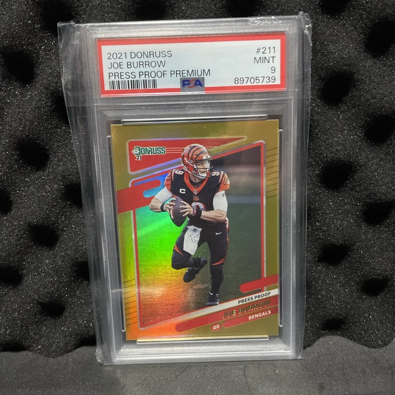 2021 Panini Donruss - Joe Burrow #211 Press Proof Premium PSA 9 MINT