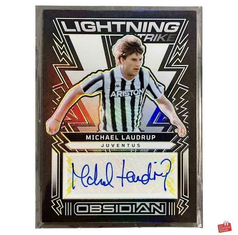 Panini 2022/23 Obsidian Juventus Michael Laudrup Lightning Auto /10 Card #LS-ML