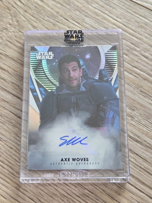 2023 Topps Star Wars Signature Series Axe Woves Simon Kassianides Auto A-SK