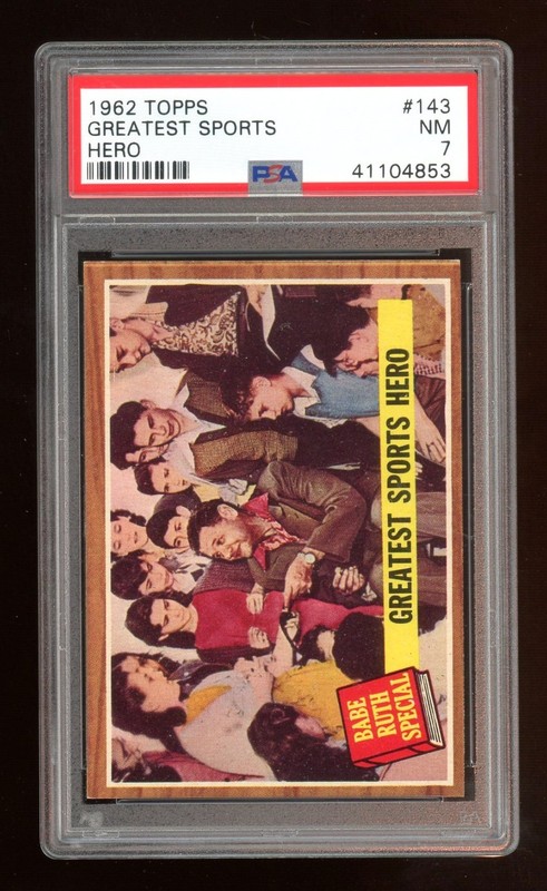 1962 Topps #143 Babe Ruth Special Greatest Sports Hero PSA 7