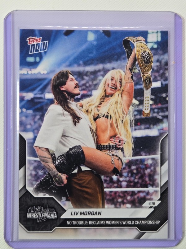 Liv Morgan 2026 Topps NOW WWE #41 Trading Card view 1