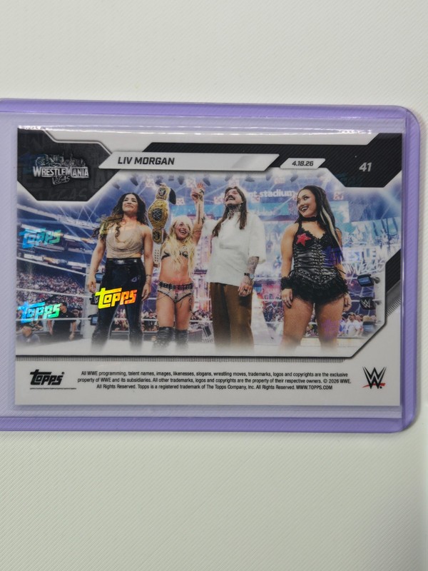 Liv Morgan 2026 Topps NOW WWE #41 Trading Card view 2