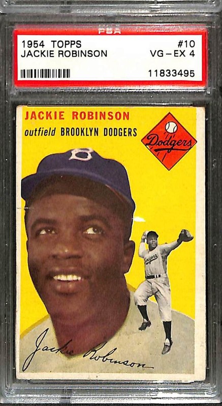1954 Topps #10 Jackie Robinson PSA 4 VG-EX 11833495 