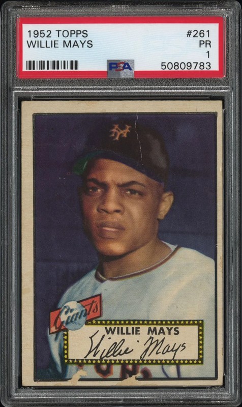 1952 Topps Willie Mays #261 PSA 1