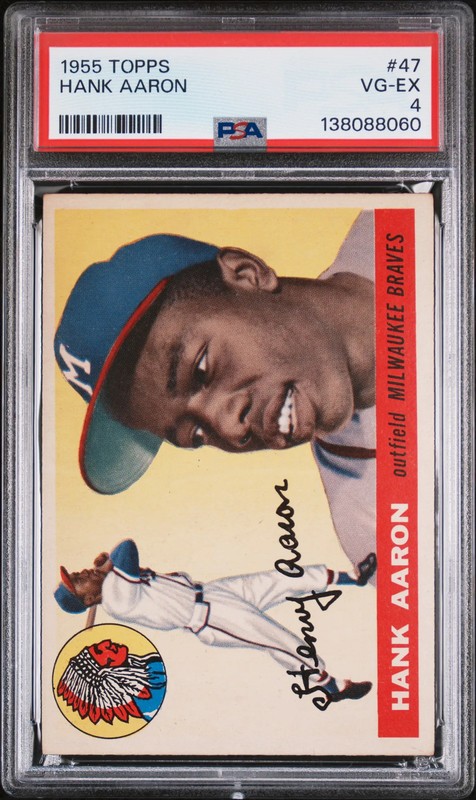 1955 Topps Hank Aaron #47 PSA 4