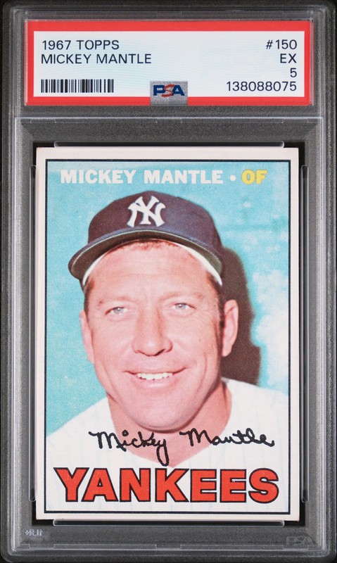 1967 Topps Mickey Mantle #150 PSA 5