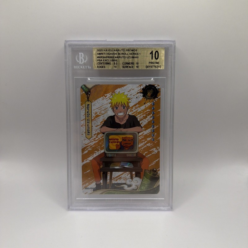 BGS PRISTINE 10 2025 NARUTO UZUMAKI #NRSA-PR-003 PSA MAGAZINE PROMO EXCLUSIVE