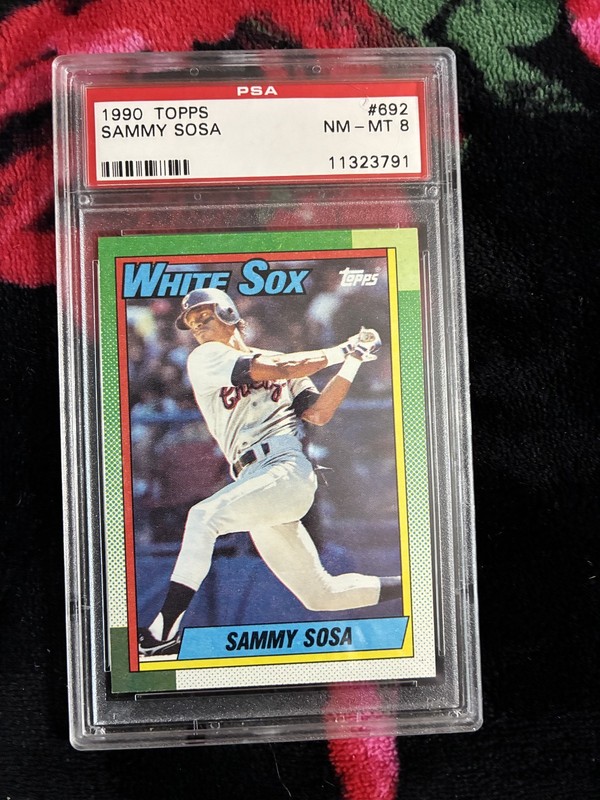 1990 Topps #692 Sammy Sosa PSA graded NM-MT 8