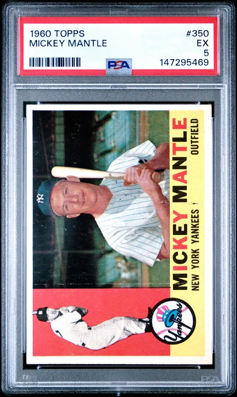1960 Topps Mickey Mantle #350 PSA 5