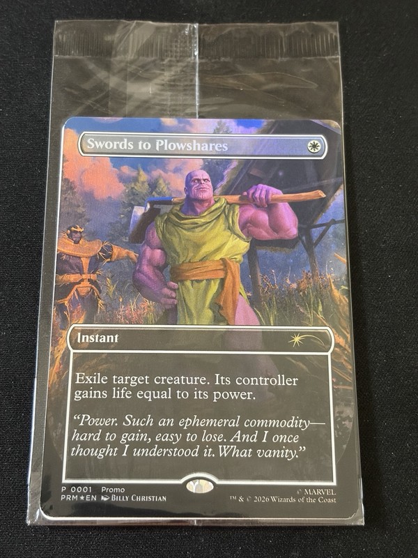 Magic the Gathering PSA May Promo -Swords to Plowshares- Thanos P0001