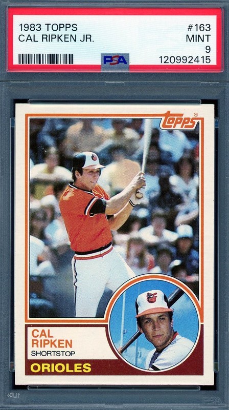 1983 Topps # 163 Cal Ripken Jr. HOF PSA 9 Mint Orioles (2415)