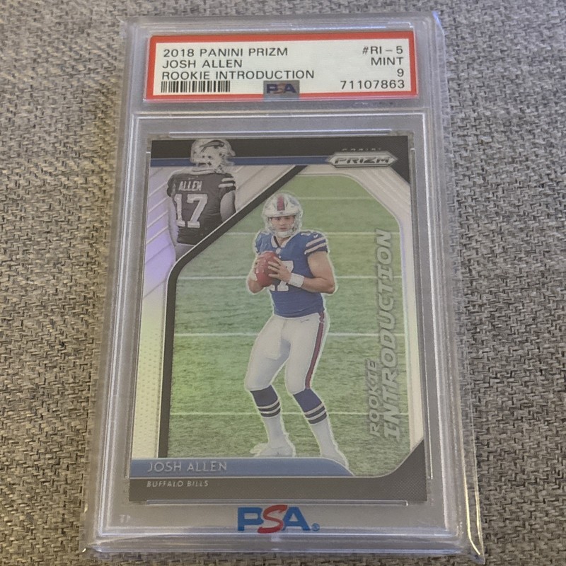 2018 Panini Prizm Rookie Introduction Prizm Josh Allen #RI-5 PSA 9