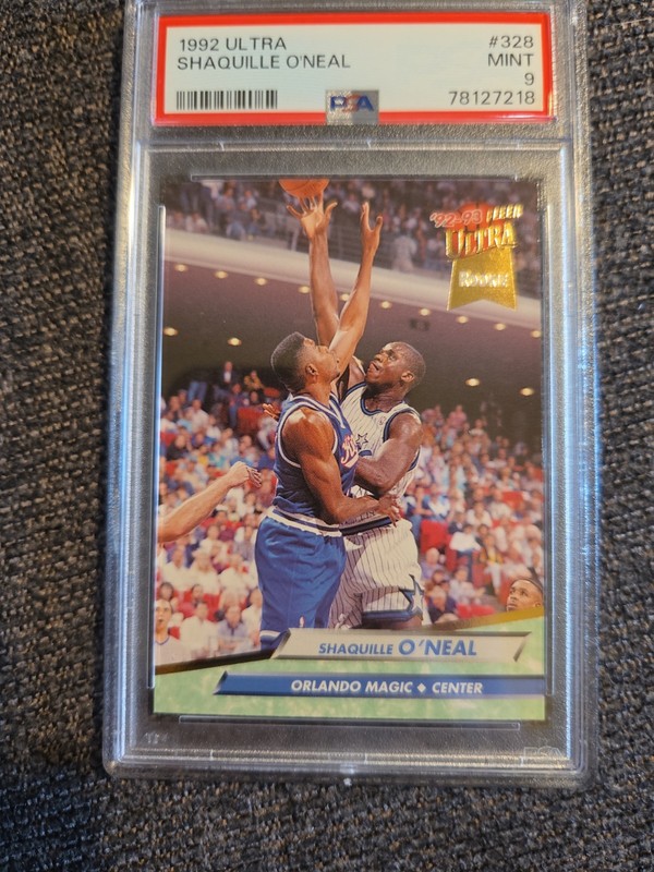 SHAQUILLE O'NEAL 1992 ULTRA RC #328 PSA 9 SHAQ RC