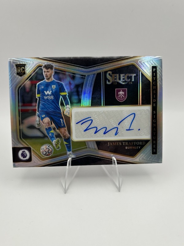 James Trafford 2023-24 Panini Select Premier League Silver Prizm Auto RC