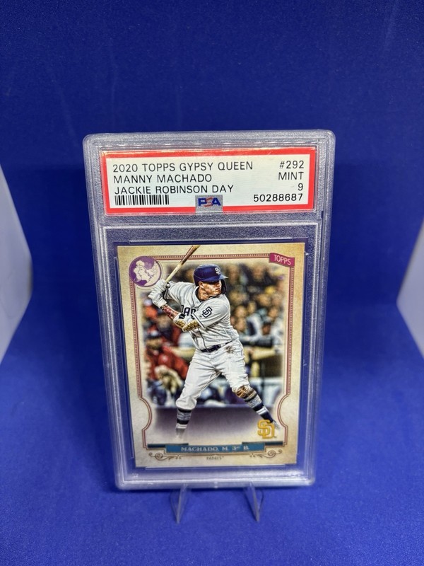 2020 Gypsy Queen Jackie Robinson Day Variation logo swap SP Manny Machado