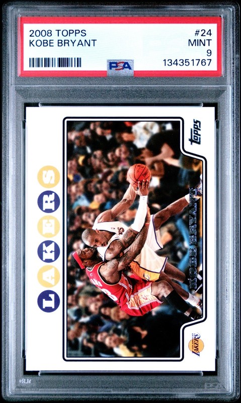 2008-09 Topps Kobe Bryant w/ Lebron James #24 PSA 9 Mint