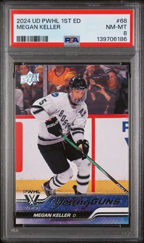 2024 Upper Deck Young Guns PWHL Megan Keller #68 PSA 8 #6186