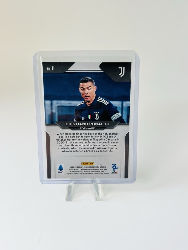 2020-21 Panini Chronicles Prizm Soccer Cristiano Ronaldo Serie A Base #11 view 2