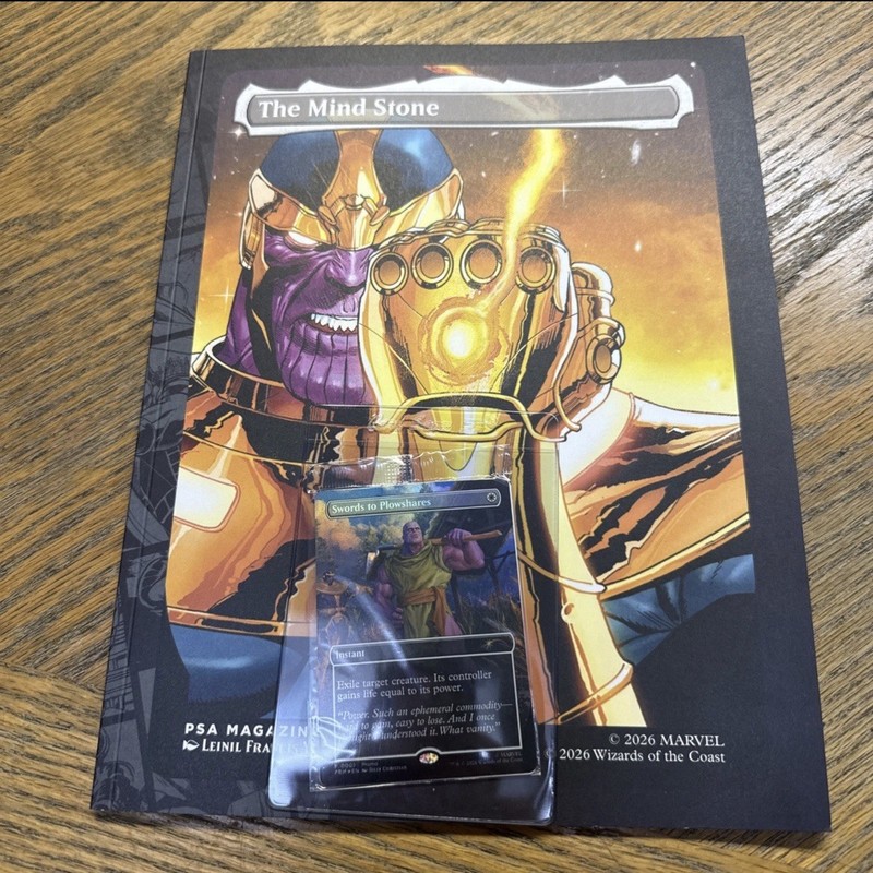 SEALED Thanos PSA Promo Card & Magazine May 2026 Magic The Gathering Card