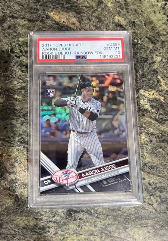 2017 Topps Update Rookie Aaron Judge Rainbow Foil #US99 PSA 10
