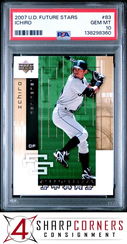 2007 UPPER DECK FUTURE STARS #83 ICHIRO SUZUKI HOF PSA 10