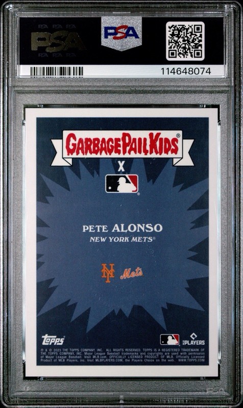 2023 Topps Garbage Pail Kids Pete Alonso/Polar Pete Foil 172/199 PSA 10 Pop 1 view 2