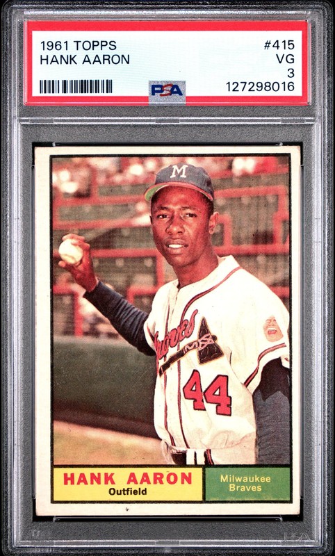 1961 Topps Hank Aaron #415 PSA 3