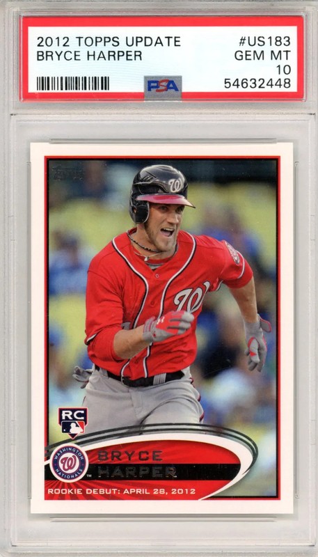 2012 Topps Update Bryce Harper #US183 PSA 10 view 1