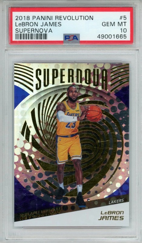 2018 Panini Revolution Supernova LeBron James #5 PSA 10