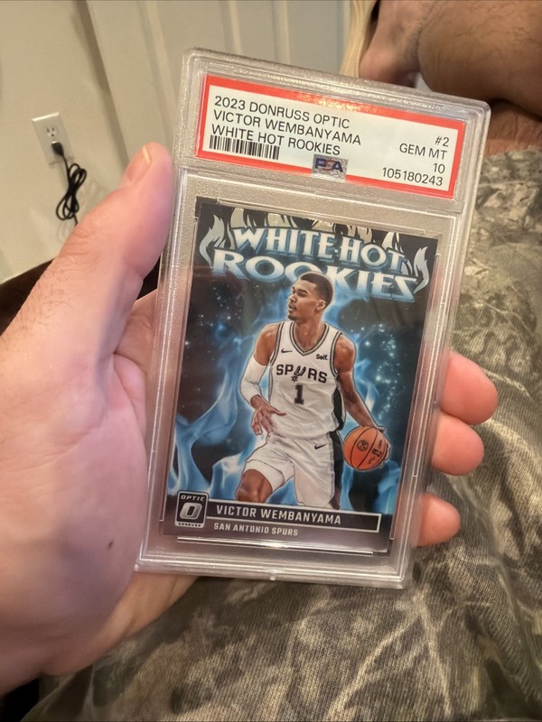 2023-24 Panini Donruss Optic White Hot Rookies Victor Wembanyama #2 (RC) PSA 10