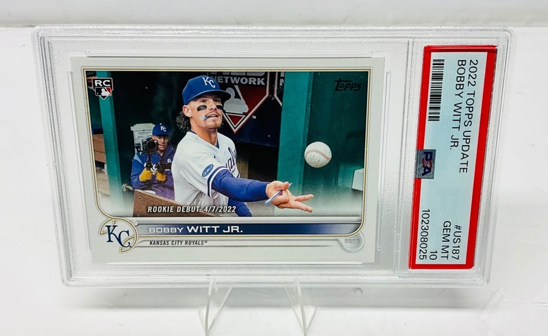 2022 Topps Update BOBBY WITT JR. RC #187 PSA 10 GEM MINT Kansas City Royals