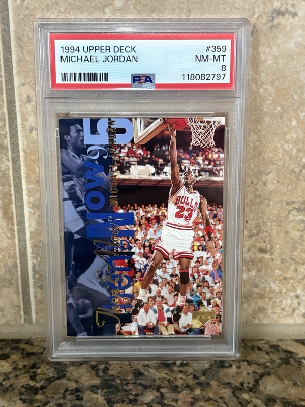 1994 UPPER DECK #359 MICHAEL JORDAN PSA 8