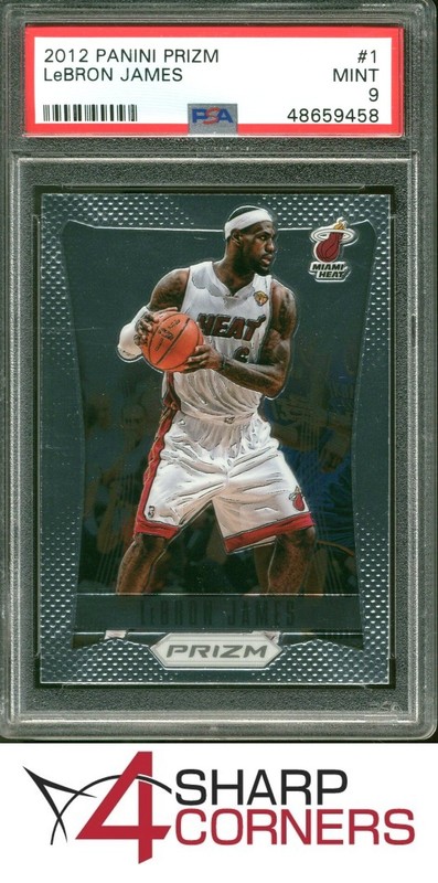 2012 PANINI PRIZM #1 LeBRON JAMES HEAT PSA 9