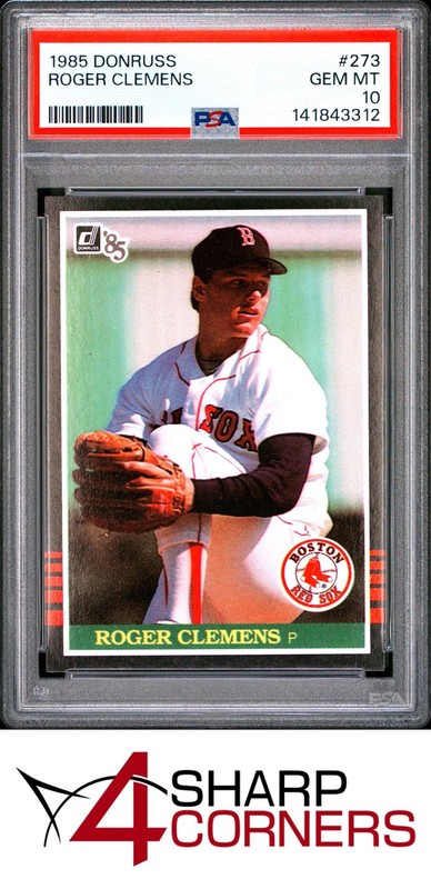 1985 DONRUSS #273 ROGER CLEMENS RC RED SOX PSA 10