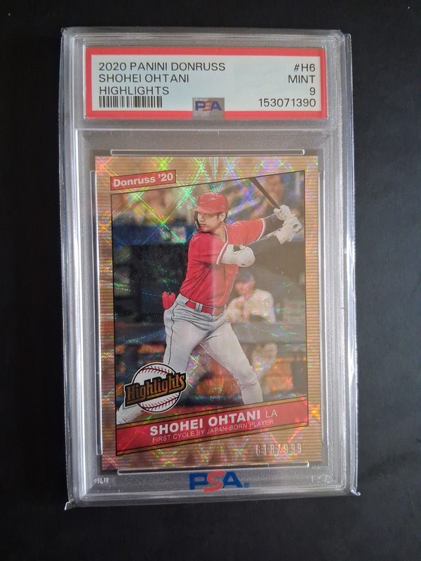 2020 Panini Donruss Shohei Ohtani Highlights PSA 9 /999