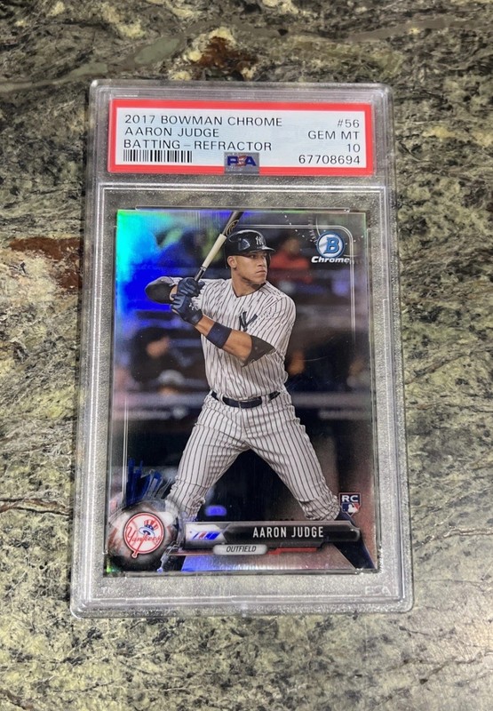2017 Bowman Chrome Rookie Aaron Judge Refractor /499 #56 PSA 10