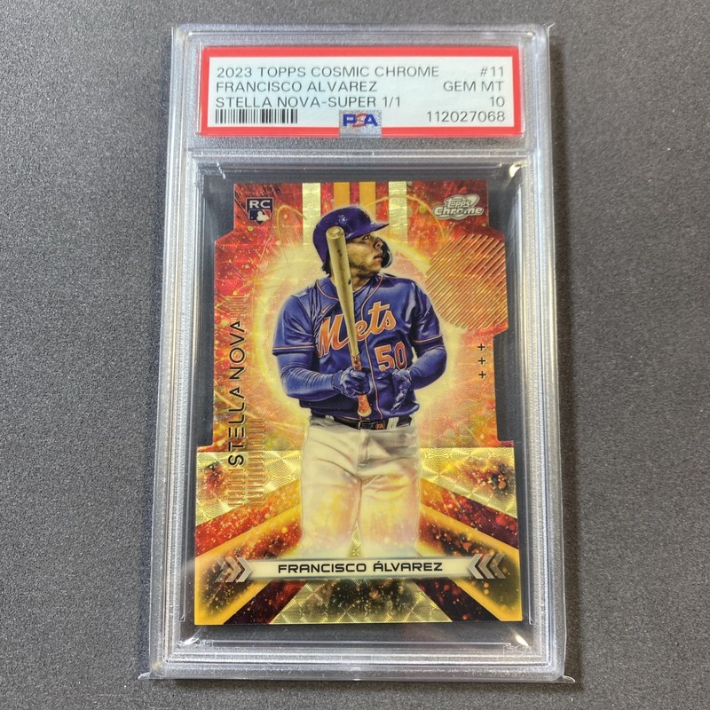 2023 Topps Chrome Cosmic Rookie Francisco Alvarez Stella Nova 1/1 Superfractor