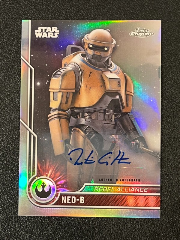 Ned-B 2024 Topps Chrome Stars Wars Auto 18