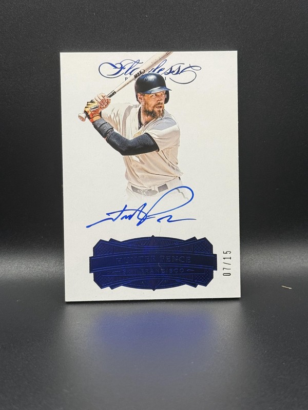 #FS-HP Hunter Pence 2017 Panini Flawless Auto /15 Giants Signatures Sapphire