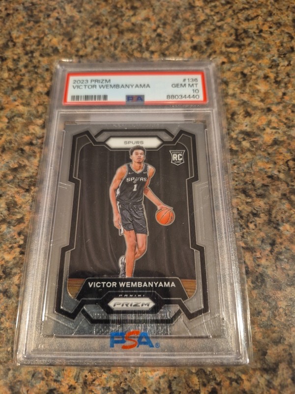 2023 Prizm Victor Wembanyama PSA 10 Gem Mint Rookie Card RC #136 Base