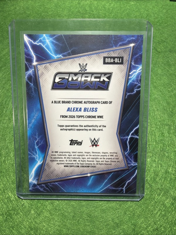 2026 Topps Chrome WWE Alexa Bliss Blue Brand Chrome Auto #BBA-BLI view 2