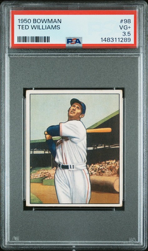 1950 Bowman Ted Williams #98 PSA 3.5