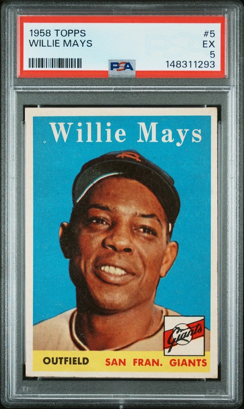 1958 Topps Willie Mays #5 PSA 5