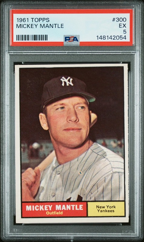 1961 Topps Mickey Mantle #300 PSA 5