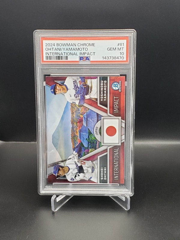 2024 Bowman Chrome - International Impact Ohtani,  Yamamoto(RC) PSA 10 Gem Mint 