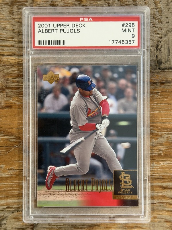 2001 Upper Deck - Albert Pujols #295 Rookie (RC) PSA 9