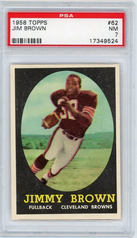 1958 Topps Jim Brown #62 PSA 7
