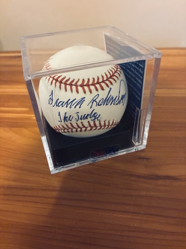 Frank Robinson Autographed Baseball The Judge PSA/DNA COA Rawlings OAL view 2
