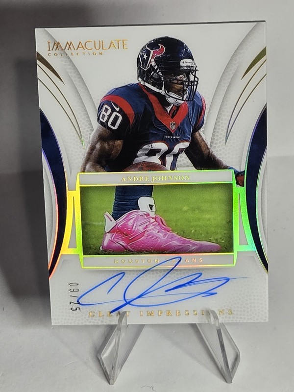 2025 Immaculate Cleat Impressions Auto #CI-AJN Andre Johnson /25