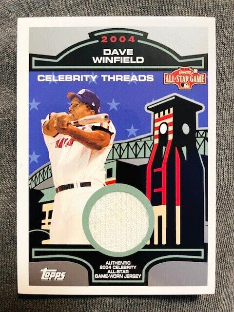 2005 Topps Dave Winfield Celebrity Threads All-Star Game Used Worn Jersey Relic